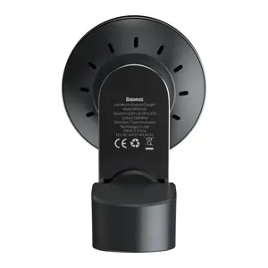 Baseus Big Energy car mount with wireless charger 15W for Iphone 12 (Black)