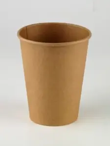 Vienkartiniai puodeliai KRAFT, popierius/PE, 355 ml, D 90 mm, 50 vnt