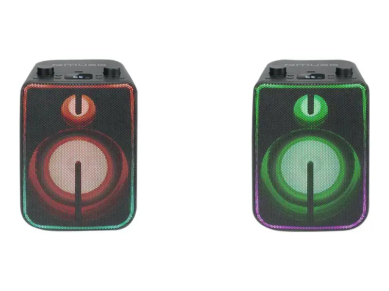 "Muse Bluetooth Party Box" garsiakalbis su akumuliatoriumi M-1802DJ 60 W, belaidis ryšys, juodas, "Bluetooth