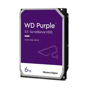 WD Purple 6TB SATA 3,5 colių vidinis kietasis diskas 256 MB spartinančiosios atminties