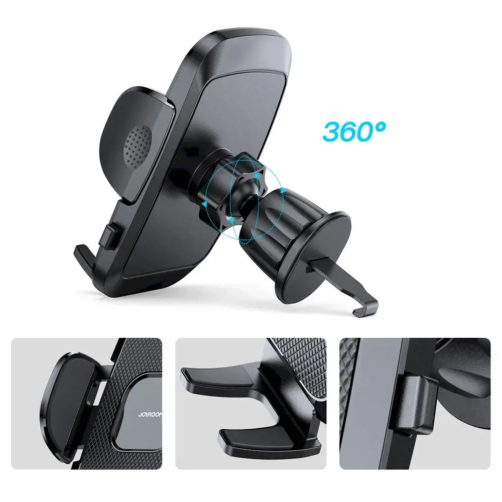 Joyroom mechanical car phone holder for air vent black (JR-ZS259)