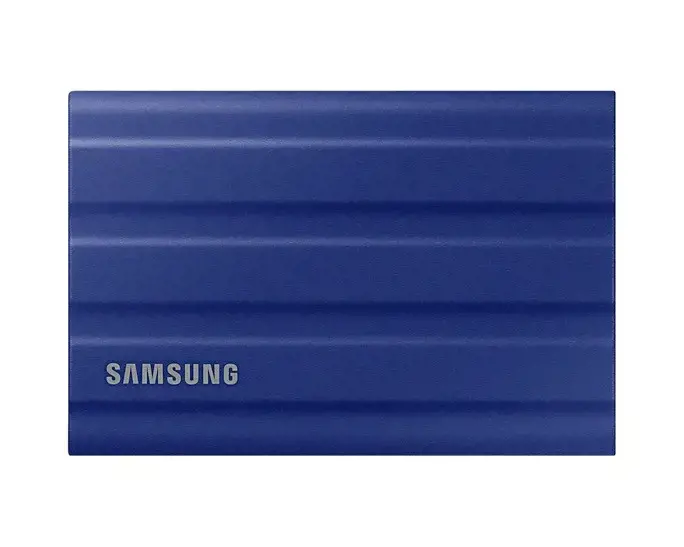 SAMSUNG nešiojamasis SSD T7 Shield 1TB USB 3.2 Gen 2 + IPS 65 mėlyna