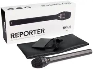 "RØDE Reporter Black" interviu mikrofonas