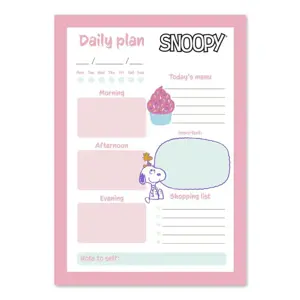 Snupis - Dienos planas