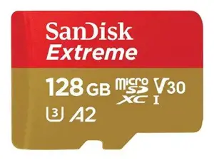 SanDisk Extreme microSDXC card for Mobile Gaming 128GB + 1 year RescuePRO Deluxe up to 190MB/s & 90…