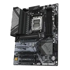 GIGABYTE B650 EAGLE AX Motherboard - Supports AMD Ryzen 7000 CPUs, 12+2+2 Phases Digital VRM, up to 7600MHz DDR5 (OC), 1xPCIe 5.0 + 2xPCIe 4.0 M.2, Wi-Fi 6E 802.11ax, GbE LAN, USB 3.2 Gen2, AMD, Socket AM5, AMD Ryzen™ 5, AMD Ryzen 7 7th Gen, AMD Ryzen 9 7th Gen, Socket AM5, 192 GB, DDR5-SDRAM