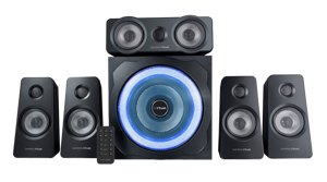 "Trust GXT 658 Tytan 5.1", 5.1 kanalų, 90 W, universalus, juodas, belaidis, 8 m