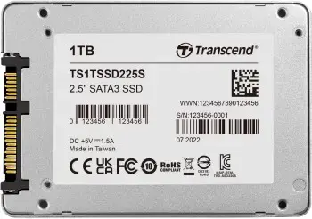 SSD diskas TRANSCEND TS1TSSD225S 1024 GB, 2.5", SATA 6Gb/s