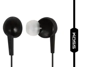 "Koss" laidinės ausinės KEB6iK, į ausis, su mikrofonu, 3,5 mm, juodos spalvos