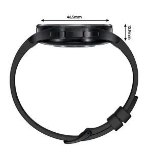Samsung Galaxy Watch6 Classic SM-R960NZKAEUA, 3.81 cm (1.5"), OLED, Touchscreen, Wi-Fi, GPS (satellite), 59 g