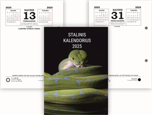Stalo kalendorius 2025