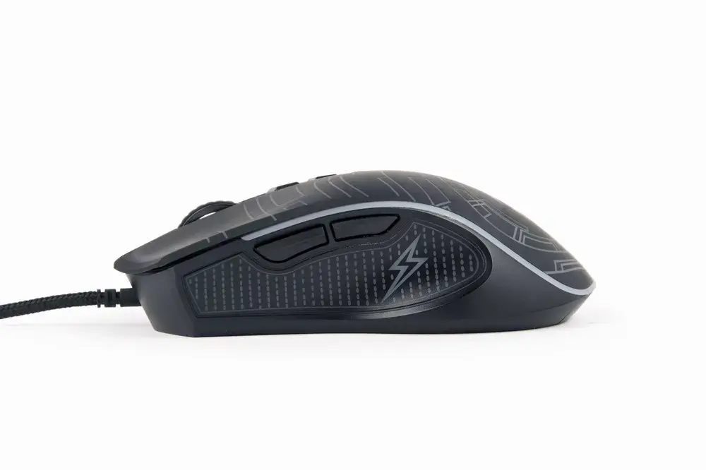 GEMBIRD MUSG-RGB-01 USB LED žaidimų pelė juoda