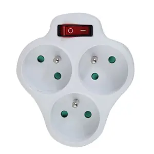 Esperanza ELK304W Electrical Splitter 3 sockets switch White
