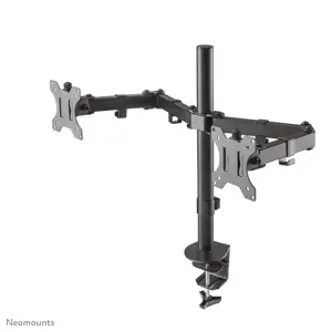 NEOMOUNTS BY NEWSTAR Monitor Dual-DeskMount 10-32inch clamp/grommet Full motion Tilt Swivel Pivot juoda