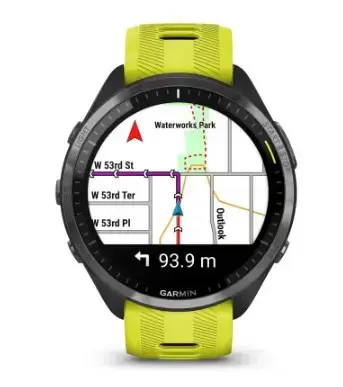 "Garmin Forerunner 965", geltonos spalvos