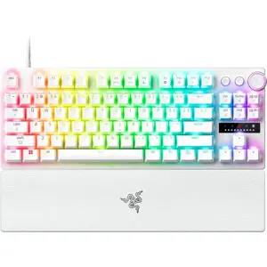 Razer Huntsman V3 Pro Tenkeyless 8KHz | Gaming keyboard | Wired | US | White | Razer Analog Optical…