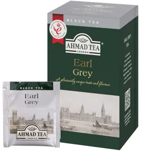 Arbata AHMAD EARL GREY, 20 arbatos pakelių folijos vokeliuose