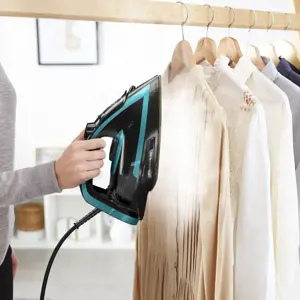 Tefal Puregliss FV8066, Dry & Steam iron, Durilium AirGlide Autoclean soleplate, 2 m, 280 g/min, Black, Blue, 50 g/min