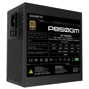 Maitinimo blokas GIGABYTE GP-P850GM, 850 W, 80 PLUS Gold