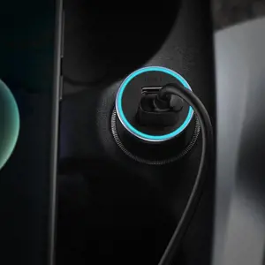 "Baseus Golden Contactor Pro" automobilinis įkroviklis, USB + USB-C, QC4.0+, PD, SCP, 40 W (tamsiai pilkas) su C tipo ir iP 1 m ilgio kabeliu, juodas