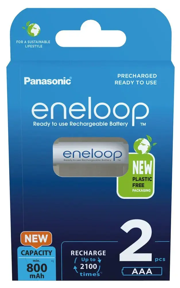 Panasonic Eneloop AAA 800mAh rechargeable - 2 pcs