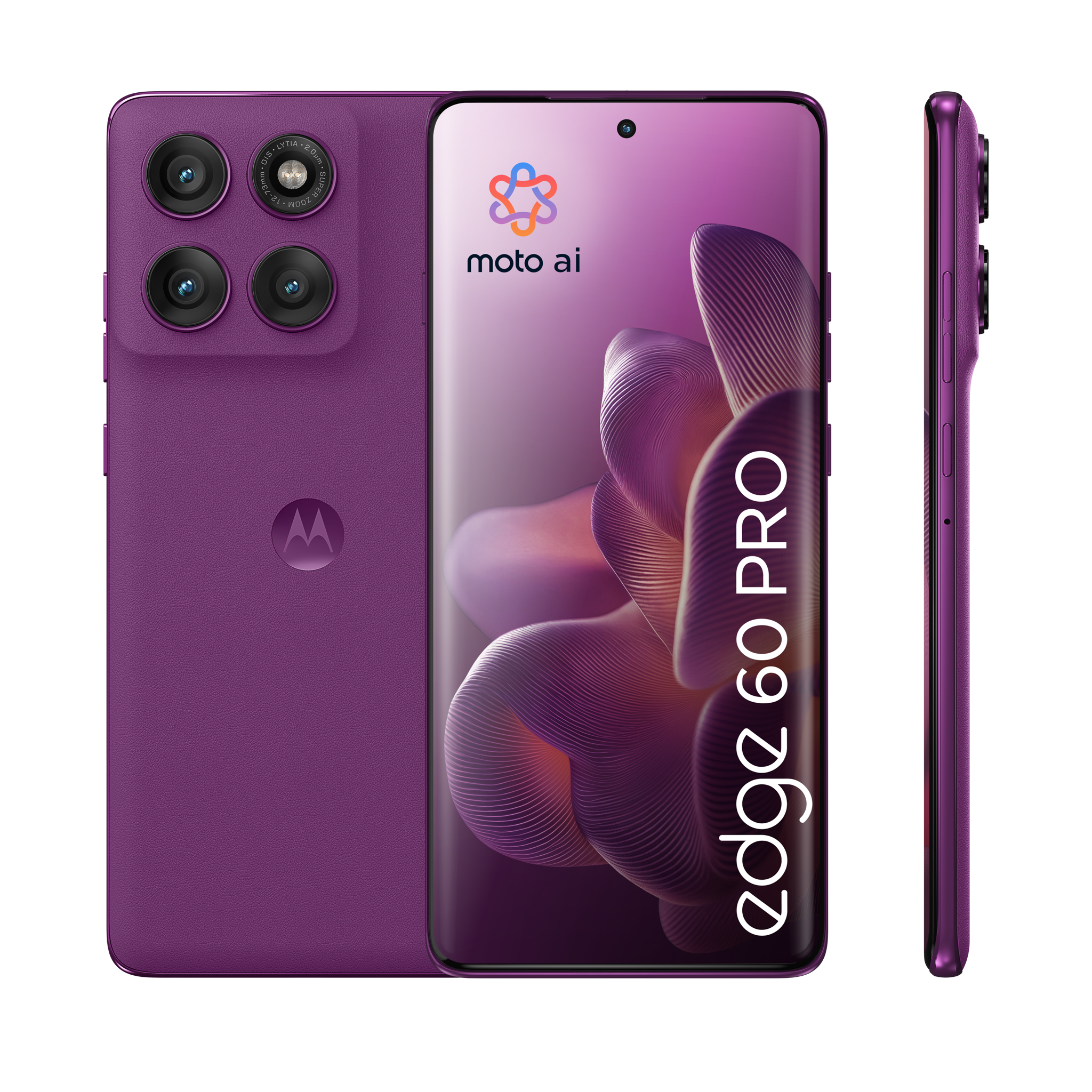 Motorola edge 60 pro, 16.9 cm (6.67"), 12 GB, 512 GB, 50 MP, Android 15, Purple