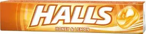 Ledinukai HALLS Honey Lemon, medaus ir citrinų skonio, 33,5 g