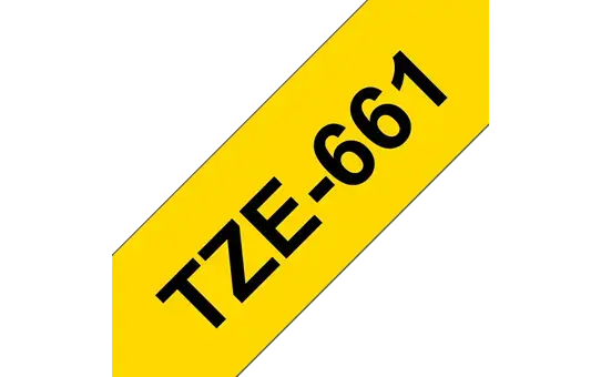 Brother TZE-661, TZ, Yellow, China, 5 year(s), 3.6 cm, 8 m