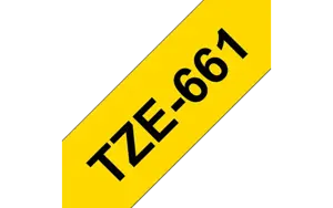 BROTHER TZ661 36 BLACK ON YELLOW