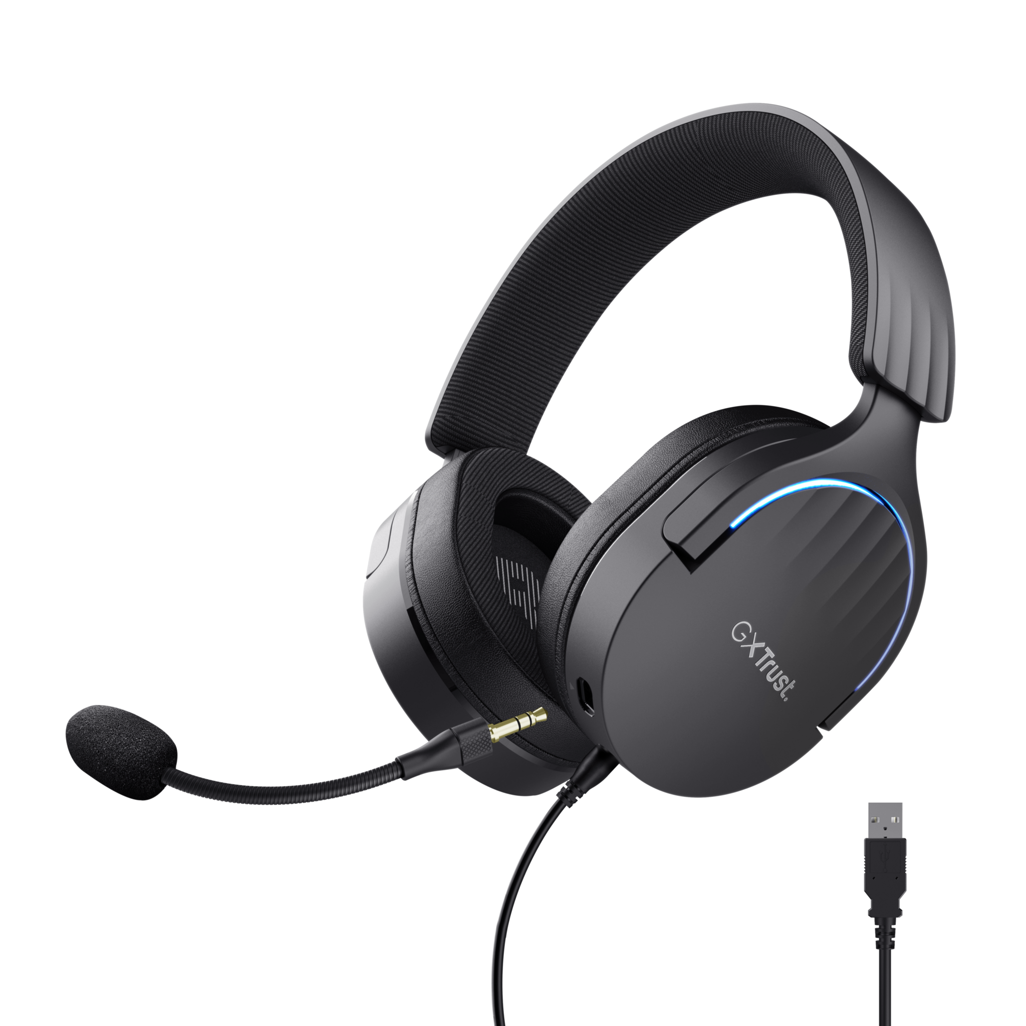 "Trust GXT 490 FAYZO", Laidinės, Žaidimų, 20 - 20000 Hz, 290 g, Ausinės, juodos spalvos