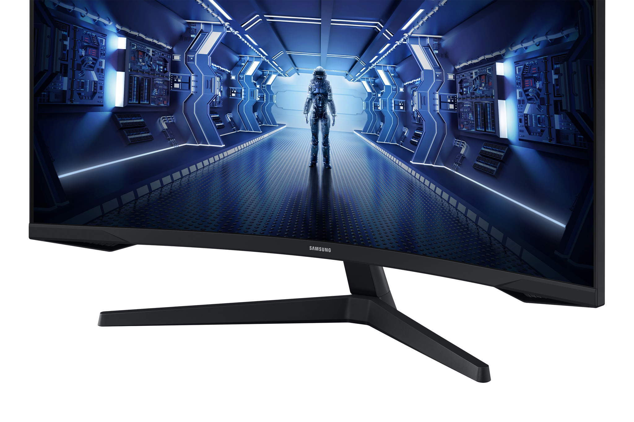 "Samsung Odyssey C34G55TWWP", 86,4 cm (34"), 3440 x 1440 taškų, "UltraWide Dual Quad HD", LED, 1 ms, juoda
