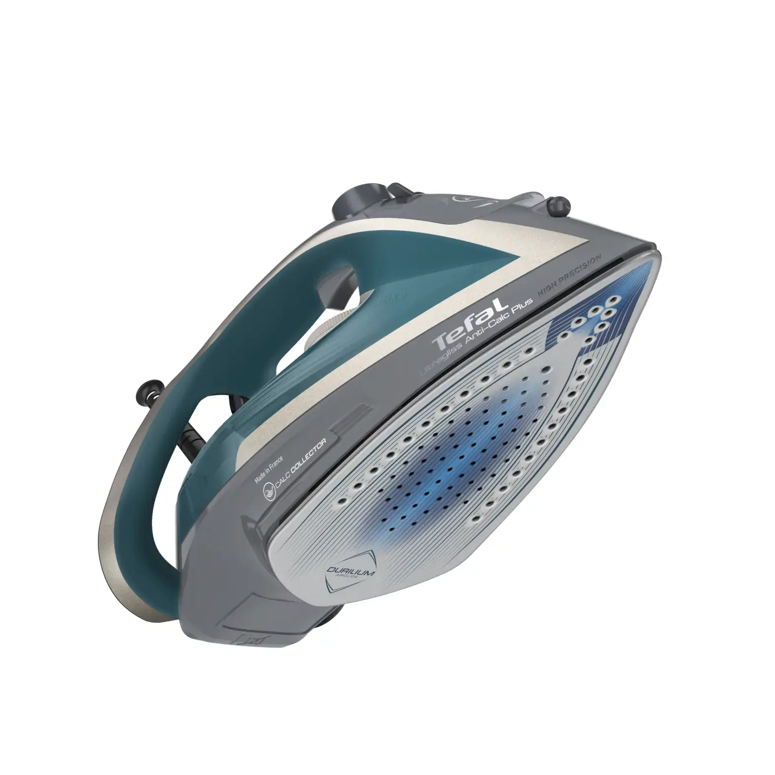 "Tefal Ultragliss Anti-Calc Plus" FV6842E0, garų lygintuvas, 2 m, 260 g/min, mėlynas, sidabrinis, 50 g/min, 0,27 l