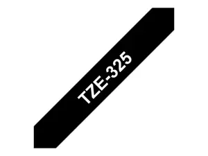 Brother TZE325, TZ, juodas, 8 m, 9 mm