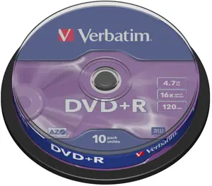 VERBATIM DVD+R DLP 4.7GB SPINDLE 16X