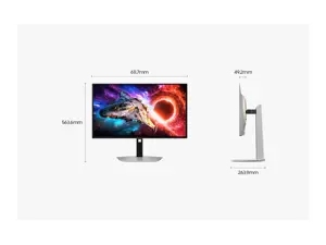 Samsung LS27HG800SUXEN | 27 " | QD-OLED | 16:9 | 240 Hz | 0.03 ms | 3840 x 2160 pixels | 250 cd/m² | HDMI ports quantity 2 | Silver