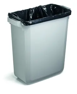 Šiukšlių dėžė rūšiavimui DURABIN® 60L stačiakampė, pilka sp. (dangtis perkamas atskirai)