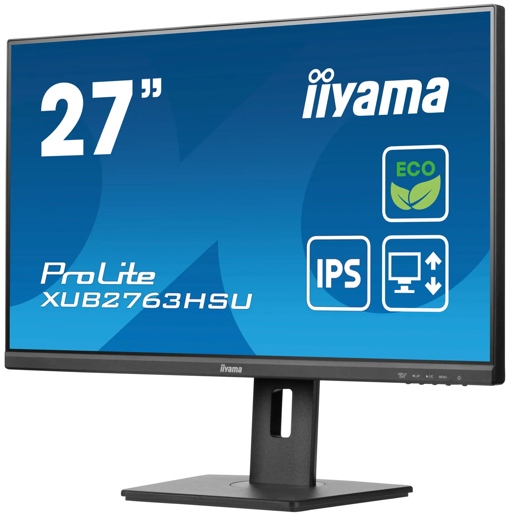 iiyama ProLite XUB2763HSU-B1, 68.6 cm (27"), 1920 x 1080 pixels, Full HD, LED, 3 ms, Black