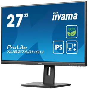 iiyama ProLite XUB2763HSU-B1, 68.6 cm (27"), 1920 x 1080 pixels, Full HD, LED, 3 ms, Black