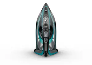 "Tefal Ultimate Pure FV9844", sausas ir garų lygintuvas, "Durilium Autoclean" padas, 2,5 m, 250 g/min, juodas, mėlynas, 60 g/min