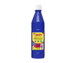 Tempera dažai buteliuke JOVI, 500 ml, tamsiai mėlyna sp.