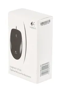 LOGITECH B100 optinė pelė juodos spalvos USB verslui