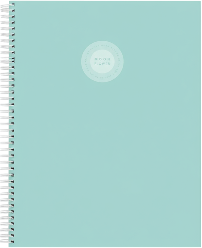 Bloknotas Ambar Campus Moonfklower Sq, A5, 80psl, 90gsm, kietas viršelis