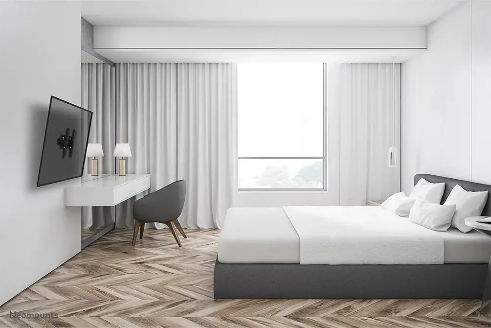 "Neomounts by Newstar" televizoriaus sieninis laikiklis, 25 kg, 61 cm (24"), 139,7 cm (55"), 50 x 50 mm, 200 x 200 mm, juodas