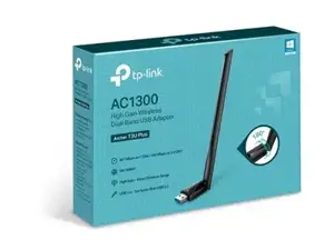 TP-LINK AC1300 didelės galios "Wi-Fi" dviejų dažnių juostų USB adapteris