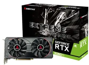 Graphics Card BIOSTAR NVIDIA GeForce RTX 3060 Ti 8 GB GDDR6 256 bit PCIE 4.0 16x GPU 1410 MHz Dual …