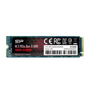 SSD diskas SILICON POWER P34A80 512 GB, M.2, PCI Express 3.0
