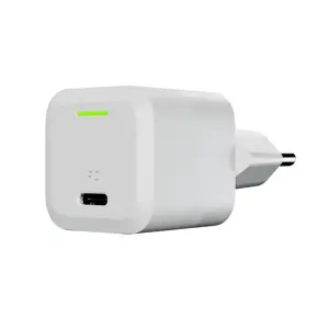 GREEN CELL įkroviklis USB-C GaN GC PowerGaN 33W PD 3.0 QC 3.0 1x USB-C baltos spalvos
