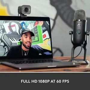 "Logitech StreamCam", 1920 x 1080 taškų, "Full HD", 60 kadrų per sekundę, 1080p, 2 - 3,7 mm, 0,1 m