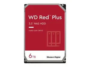"WD Red Plus" 6 TB SATA 6 Gb/s 3,5 colių 258 MB spartinančiosios atminties vidinis kietasis diskas …