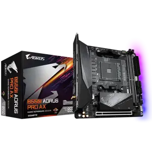 Gigabyte B550I AORUS PRO AX, AMD, "Socket AM4", 3 kartos "AMD Ryzen™ 3", 3 kartos "AMD Ryzen 5", 3 …